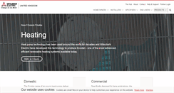 Desktop Screenshot of heating.mitsubishielectric.co.uk