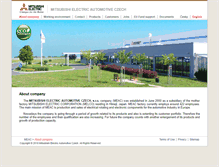 Tablet Screenshot of en.mitsubishielectric.cz