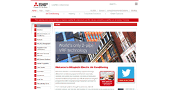 Desktop Screenshot of airconditioning.mitsubishielectric.co.uk